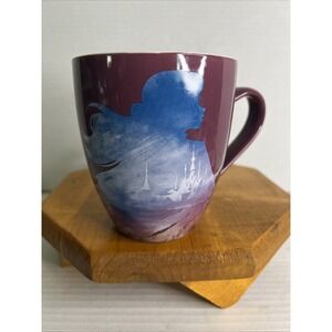 Disney Frozen II "Anna In My Element" Purple Coffee Mug w/ Skyline Of Disneyland